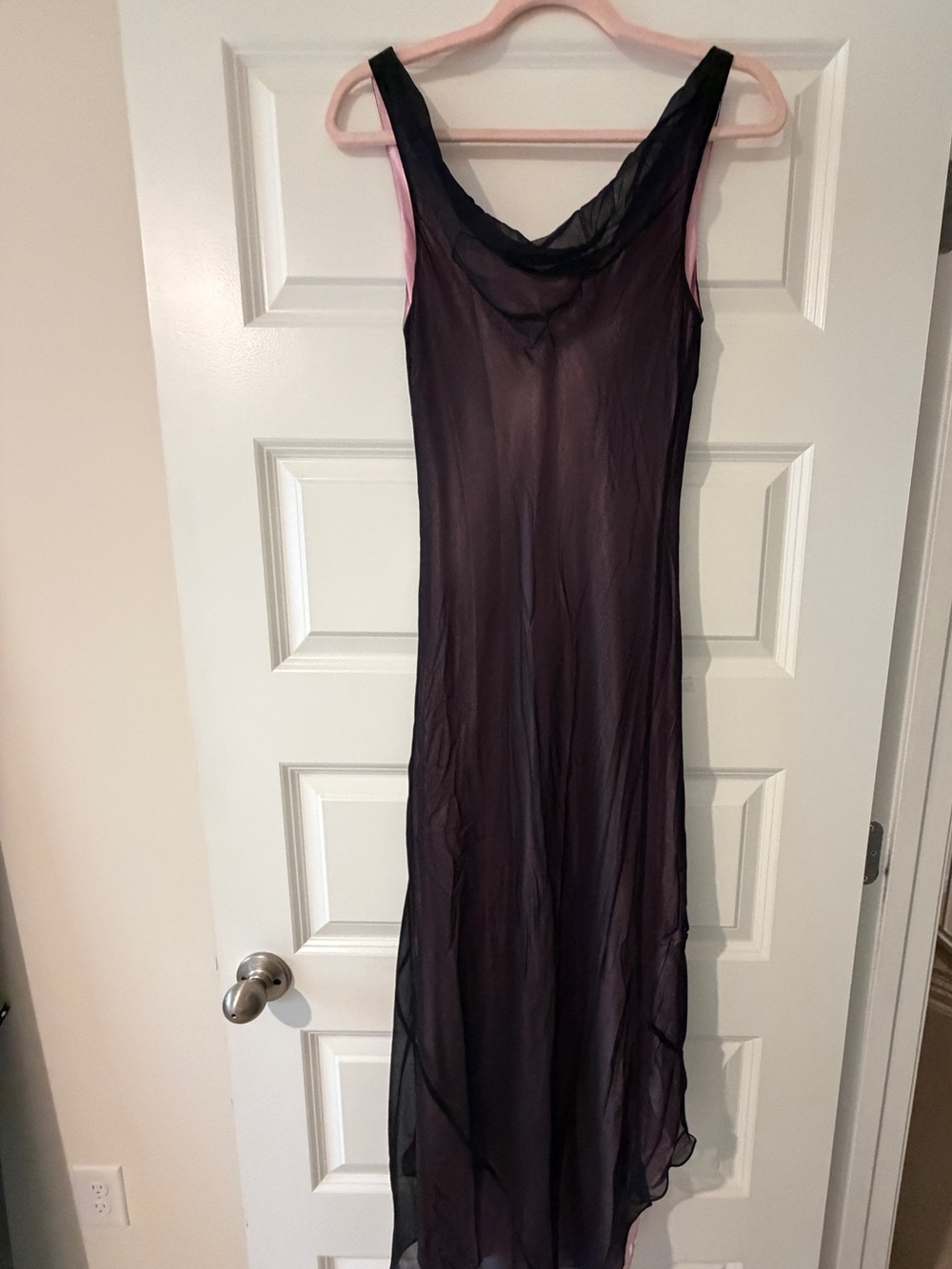 Vintage Laundry By Shelli Segal Purple and Pink High-Low Beaded Evening Dress - Picture 4 of 4